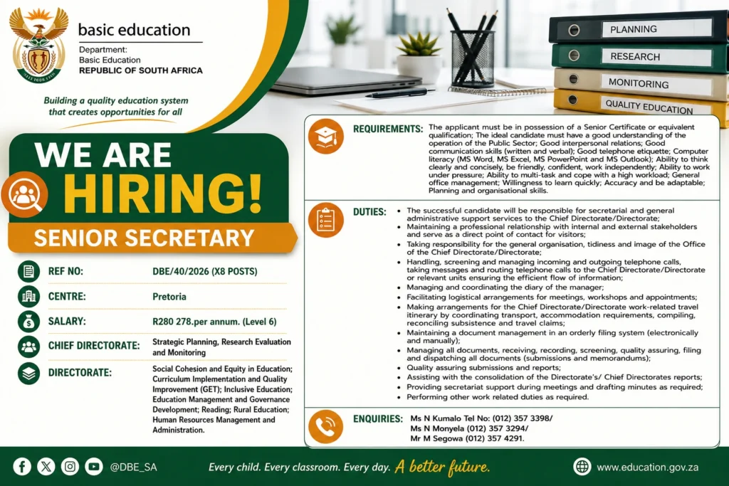 SENIOR SECRETARY